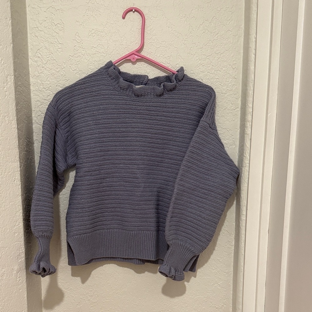 Madewell Ruffled Turtleneck Sweater